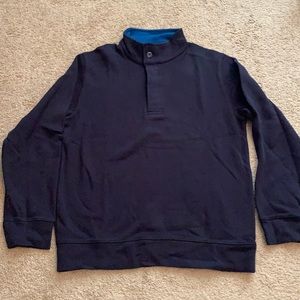 Men’s sweater, quarter button up